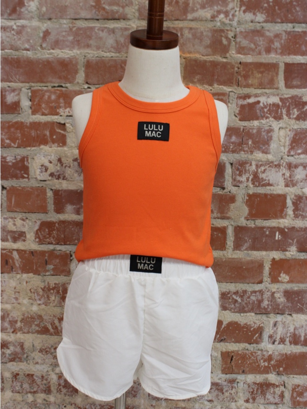 Lulu Mac Youth 1000 White Athletic Shorts - Picture 2 of 3